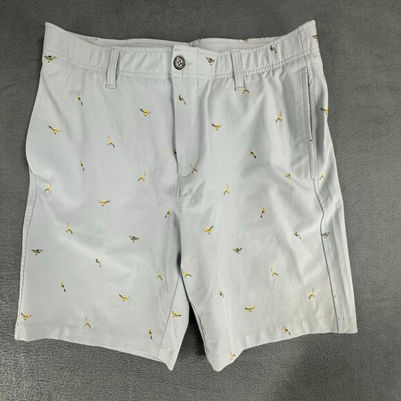 Under Armour UA Golf AOP Bird Printed 10” Shorts‎ 1377303 Mens Size 34 Gray - Picture 1 of 15